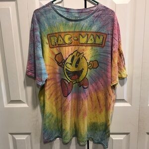 PAC-MAN Men’s Retro Vintage Tie Dye Aunthetic Bandai Namco
